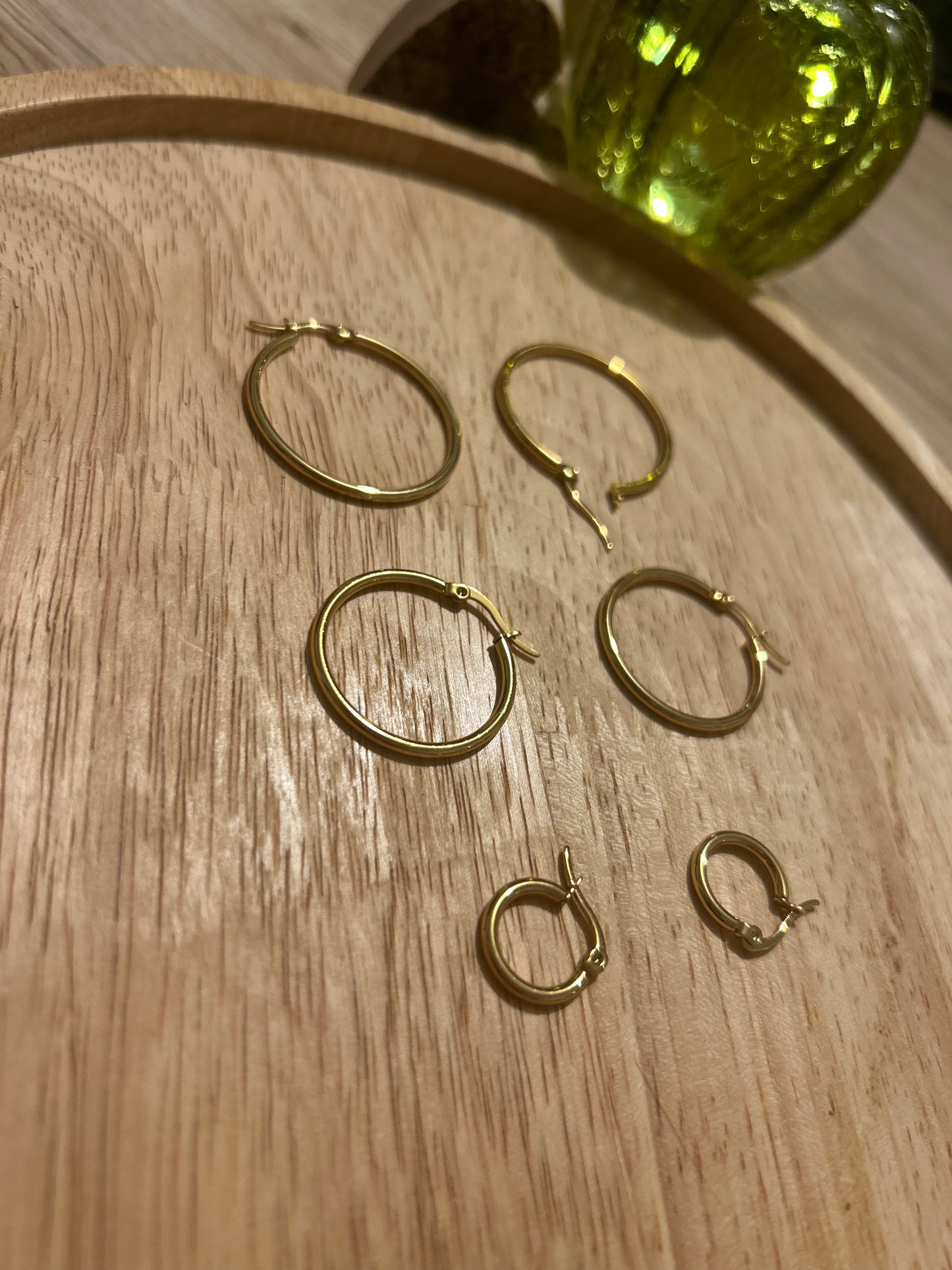 Créoles rondes - doré