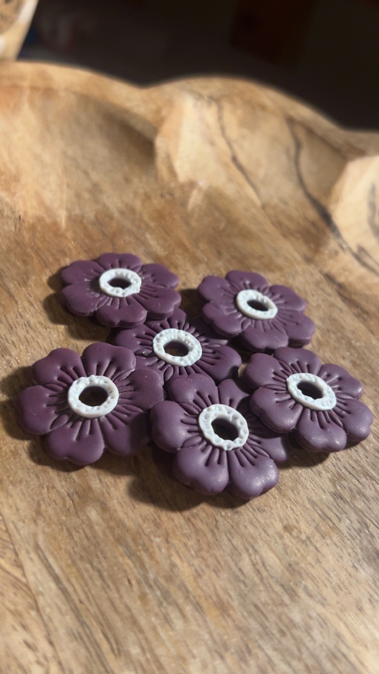 Joséfa violette cœur blanc