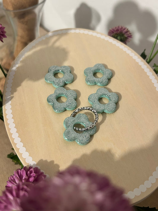 Giulia vert d'eau pailleté