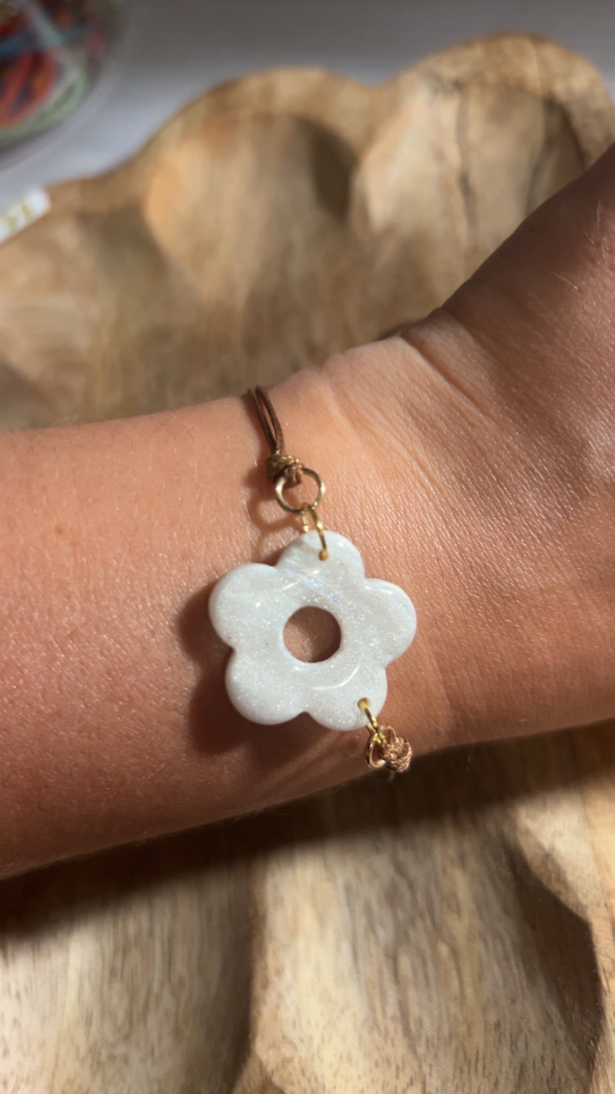 Bracelet Giulia blanc nacré