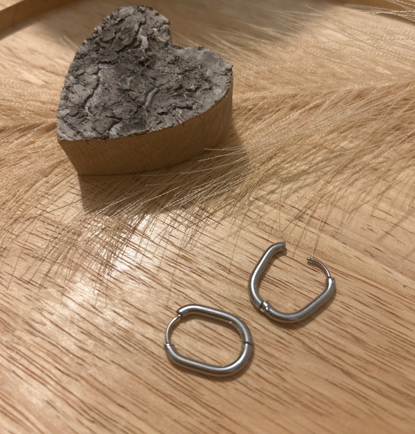 Créoles U ovales - argenté