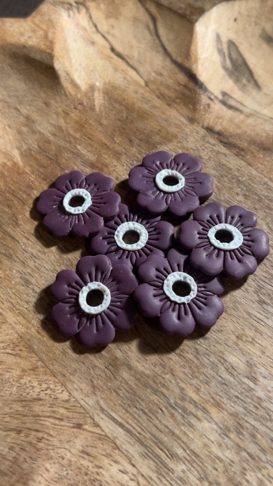 Joséfa violette cœur blanc