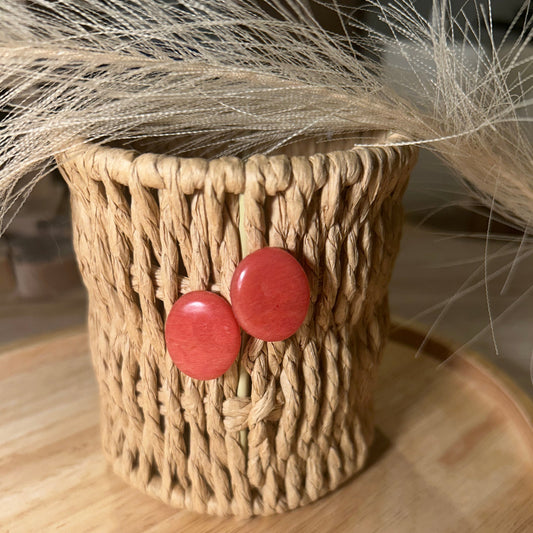 Simone clous - Vieux rose effet pierre